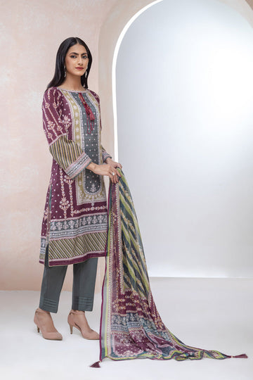 Bonanza Satrangi Red Lawn Suit Ask223p19 Eid Pret 2022 Online Shopping